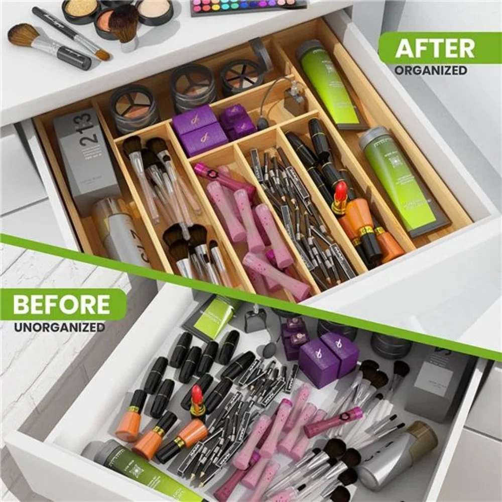 Kitchen Expandable Drawer Organizer, Adjustable Kitchen Drawer Organizer
